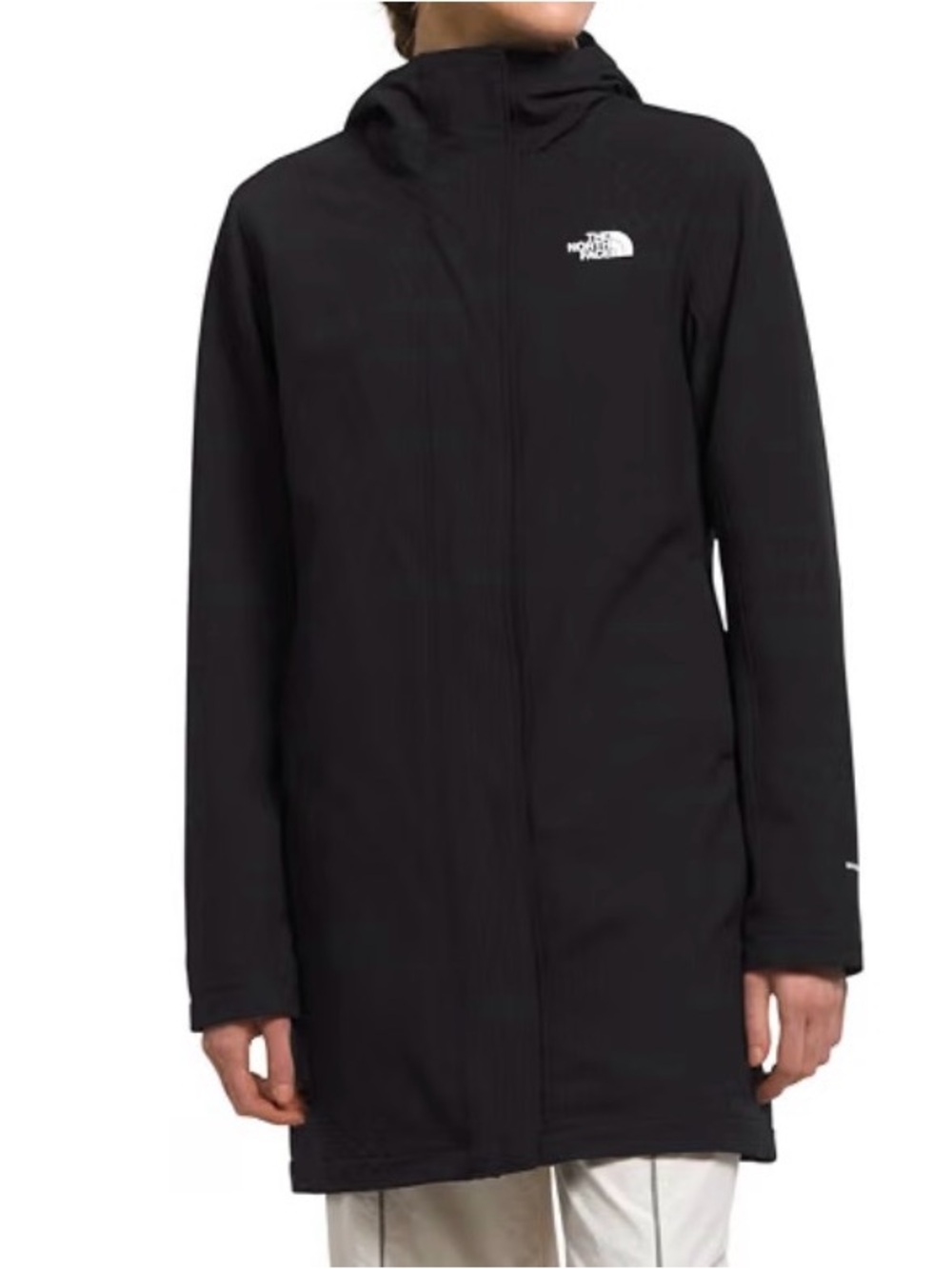 The North Face Women's Shelbe Raschel Parka-Length Hooded Jacket Black L NWOT